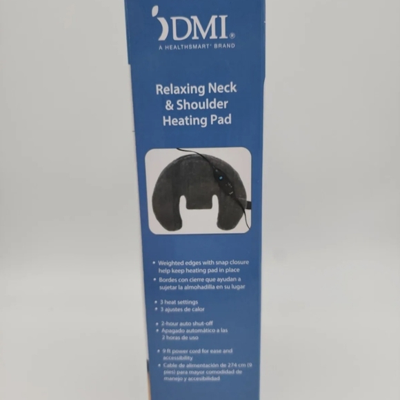 RELAXING NECK & SHOULDER Heating Pad Ultra-soft Micro-Fleece Cover Q1 - Picture 4 of 5